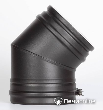 Колено 45° Schiedel Отвод 45° д.150 PM25 (Черный) Permetr в Петрозаводске