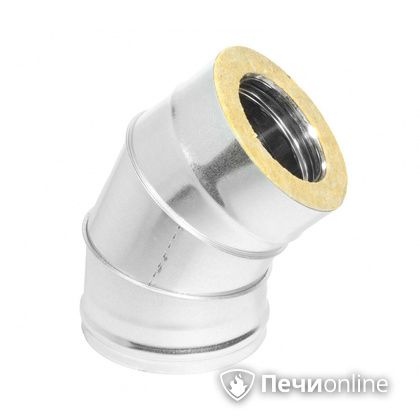 Колено 135° (45°) Теплов и Сухов Отвод Термо 45* ОТ-Р 430-0.5/оцинковка D115/180 в Петрозаводске
