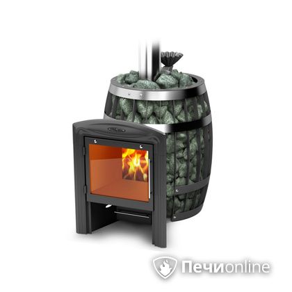 Дровяная банная печь TMF Саяны II Carbon Витра ЗК в Петрозаводске