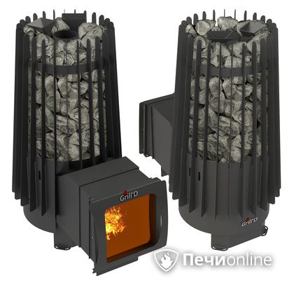 Дровяная печь-каменка GrillD Cometa Vega 180 window long Max в Петрозаводске