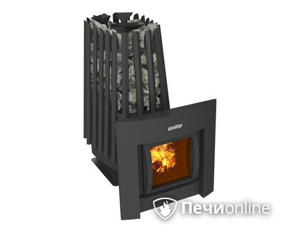 Дровяная печь-каменка GrillD Cometa Vega 350 window Max в Петрозаводске