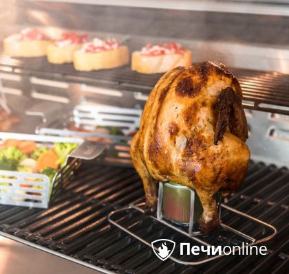 Ростер Char-Broil Grill+ для курицы с креплением для емкости в Петрозаводске