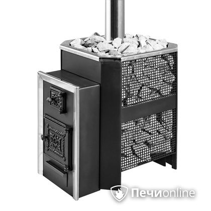 Печь для бани Радуга ПБ-33, 6 мм прочистная дверца в Петрозаводске