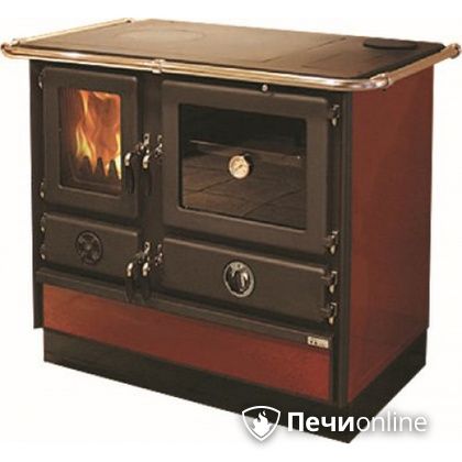 Отопительно-варочная печь MBS Thermo Magnum Red R с теплообменником и духовым шкафом в Петрозаводске