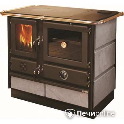 Отопительно-варочная печь MBS Thermo Magnum Stone R с теплообменником и духовым шкафом в Петрозаводске